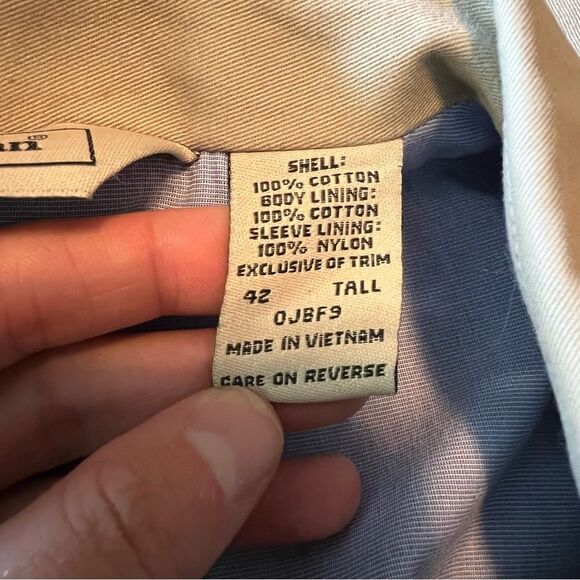 L.L. Bean mens beige blazer. Size 42 tall - Picture 3 of 12